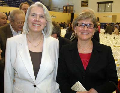 Dean Linda Eisenmann and Dr. Santa Casciani