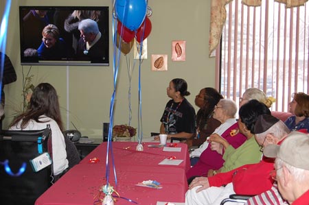 Seniors watch Barack Obama Inauguration