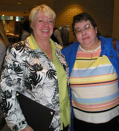 Elaine Aerni, Award winner and Professor Deborah Brown