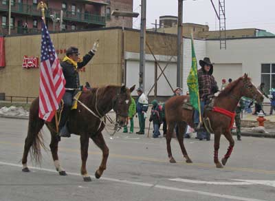 Buffalo Soldier at Cleveland 2008 Saint Patrick's Day Parade