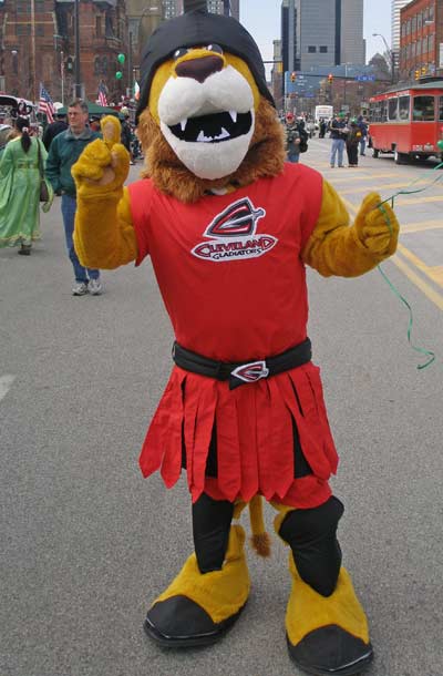 Cleveland Gladiators mascot