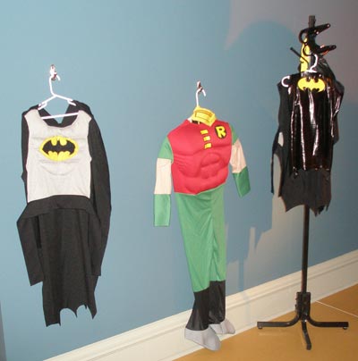 (photos by Dan Hanson) Batman and Robin costumes