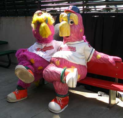 Cleveland Indians mascot Slider