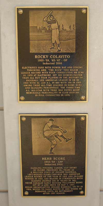 Rocky Colavito and Herb Score in Heritage Park