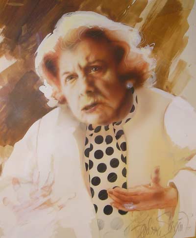 Painting of Dorothy Fuldheim
