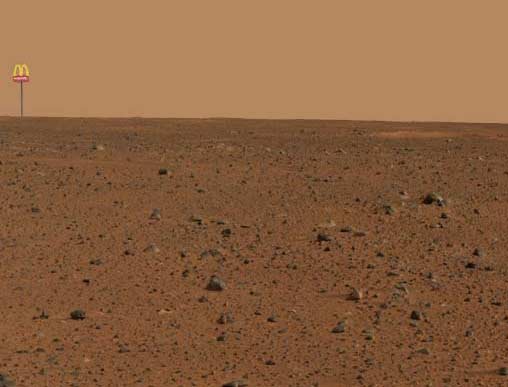 Mars landscape