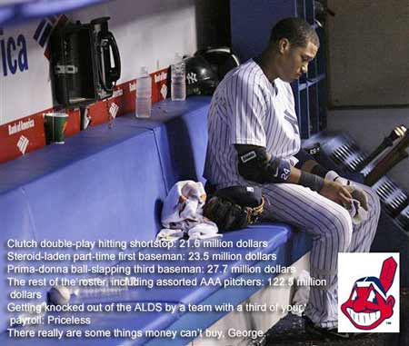 New York Yankees Cleveland Indians baseball priceless