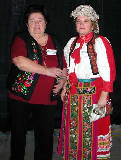Judy Osvath in traditional Transylvanian costume