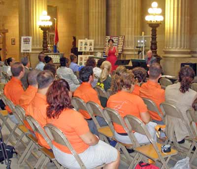 Debbie Masi Gifford and audience