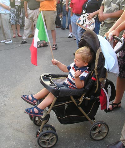 Baby with Italian Flag