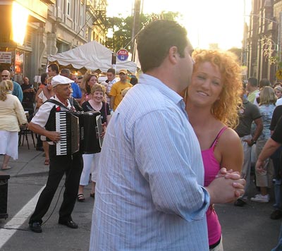 Dancing couple at Feast