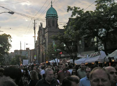 Holy Rosary at dusk on th Feast of Assumption