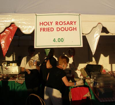 Italian food at Feast of Assumption - Little Italy Cleveland - Holy Rosary Fried Dough