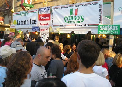 Italian food at Feast of Assumption - Little Italy Cleveland