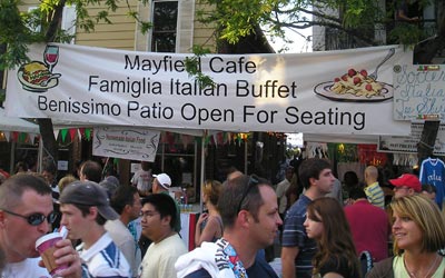 Italian food at Feast of Assumption - Little Italy Cleveland