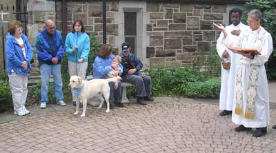 Blessing of the pets at Saint Philomena parish