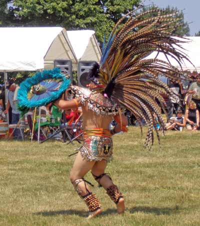 ateck Aztek Indian dancer - Cleveland Powwow