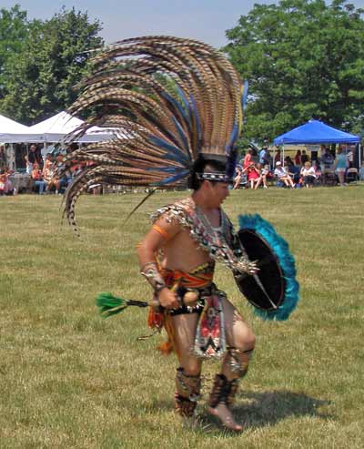 ateck Aztek Indian dancer - Cleveland Powwow