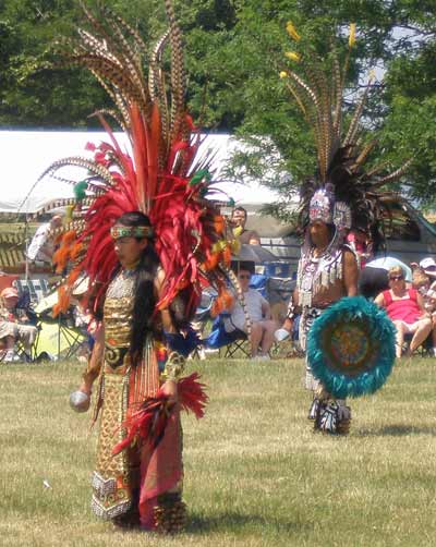 ateck Aztek Indian dancer - Cleveland Powwow