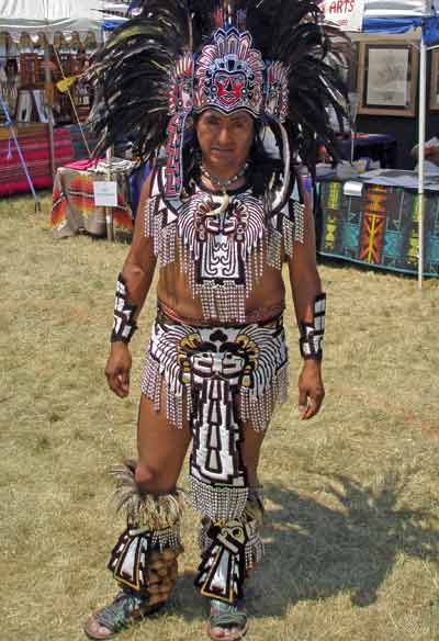 ateck Aztek Indian dancer - Cleveland Powwow
