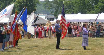 The Grand Entry at the Cleveland Powwow