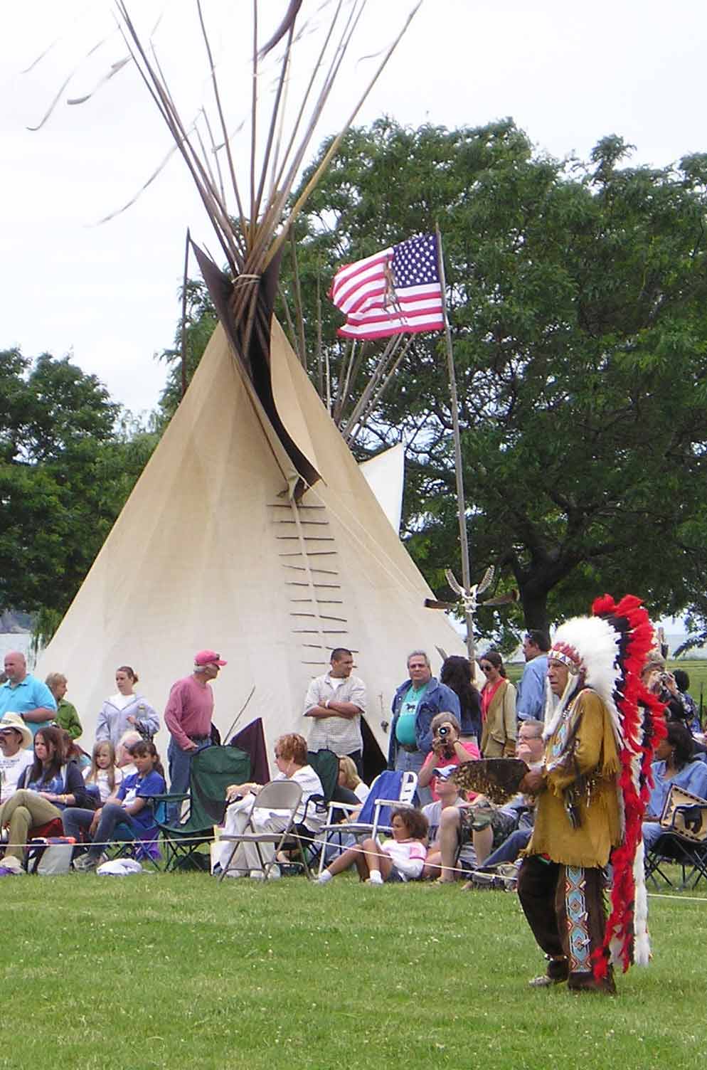 Teepee at the Cleveland powwow