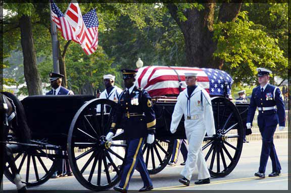 Ronald Reagan casket