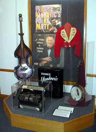 Polka Hall of Fame Frankie Yankovic exhibit