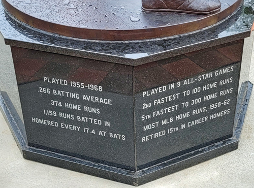 Rocky Colavito statue in Cleveland's Little Italy