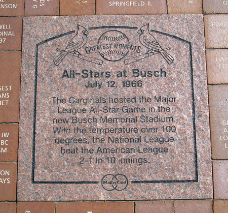 1966 All Star Game at Busch Memorial Stadium