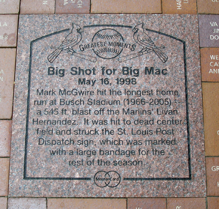 Mark McGwire longest home run