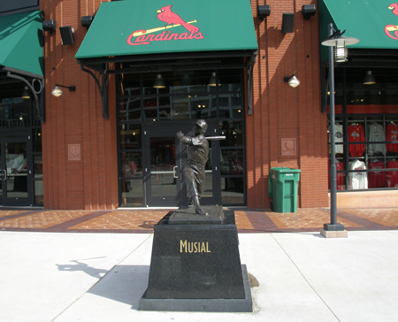 Stan Musial statue at Busch Stadium 