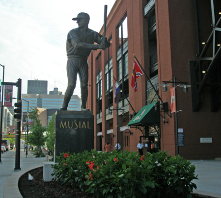 Stan Musial statue at Busch Stadium in St Louis