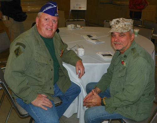 Sgt. Ron Corvett (Marines 6 years  Vietnam) Sgt. Jan Sroka (Marine 4 yrs VietNam)