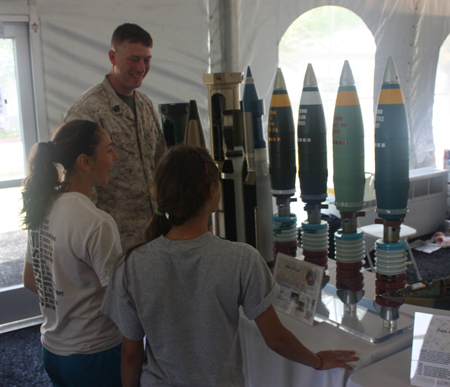 Marine Week Cleveland - girls with Marine