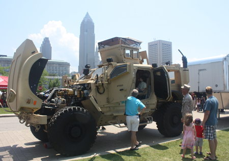 Marine Week Cleveland skyline