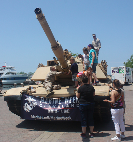 Marine Week Cleveland M1A1 tank