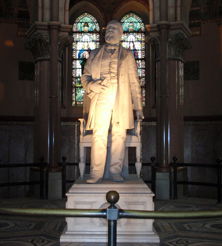 President James A. Garfield statue
