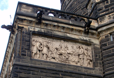 Bas relief at President Garfield monument in Cleveland Ohio