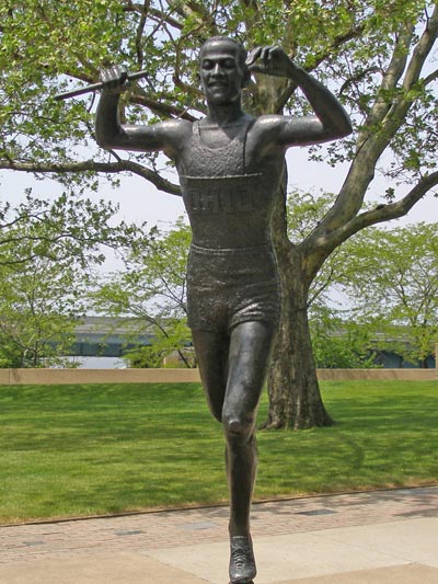 Jesse Owens statue in Cleveland