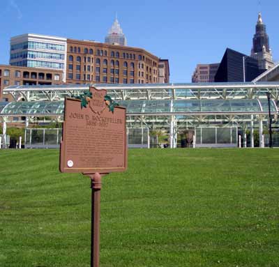 John D. Rockefeller Ohio Historical Marker in Cleveland
