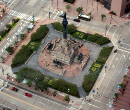 Soldiers and Sailors Monument - - Photo by Dan Hanson from Cleveland's Terminal Tower Observation Deck