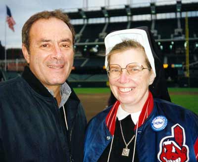 Sister Assumpta with Al Michaels