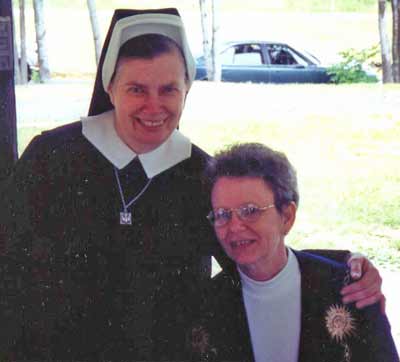 Sister Assumpta at the Jennings Center