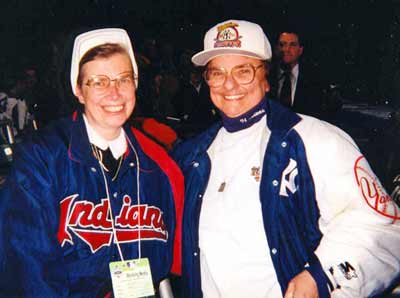 Sister Assumpta with New York Yankee manager Joe Torre's Sister