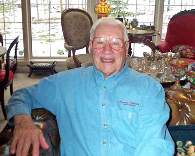 Bob Feller in his lovely home