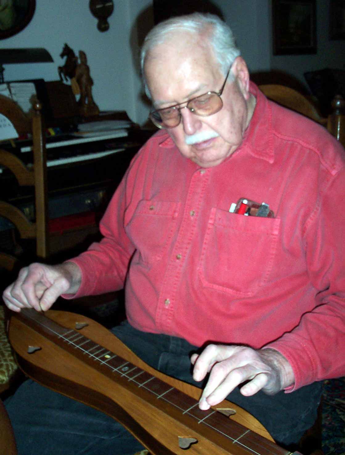 Bernie Champa with dulcimer