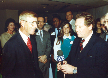 Dan Coughlin interviews Notre Dame Coach Lou Holtz