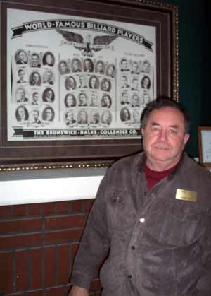 Danny Vegh and world-famous billiard players