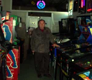 Danny Vegh in gameroom